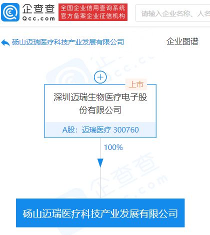 邁瑞醫(yī)療布局軟件新賽道 4億元成立科技產(chǎn)業(yè)發(fā)展公司，專注軟件開(kāi)發(fā)與銷售